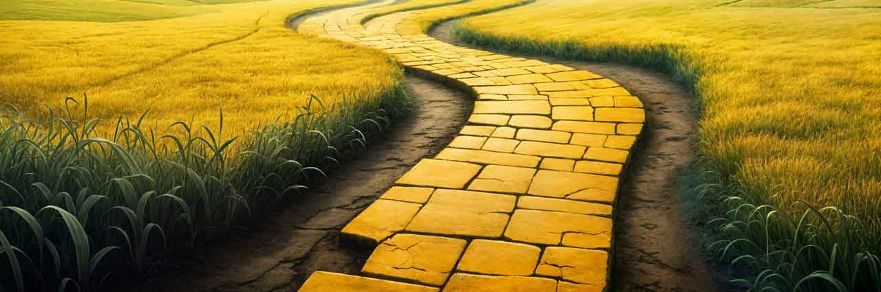 Just a yellow brick road
