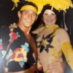 Mardi Gras show - me and a female dancer