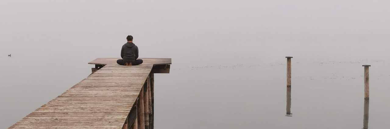 Alone on a dock