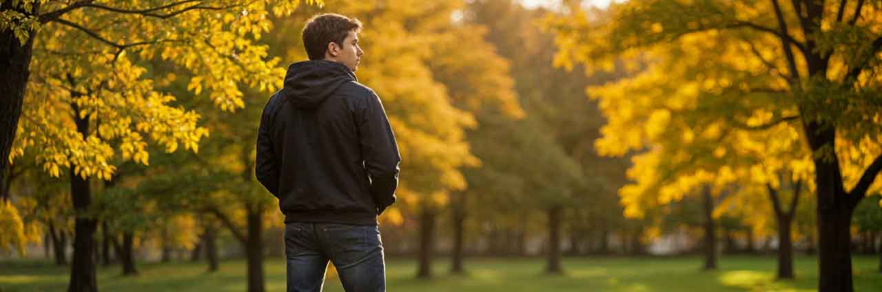 man in park